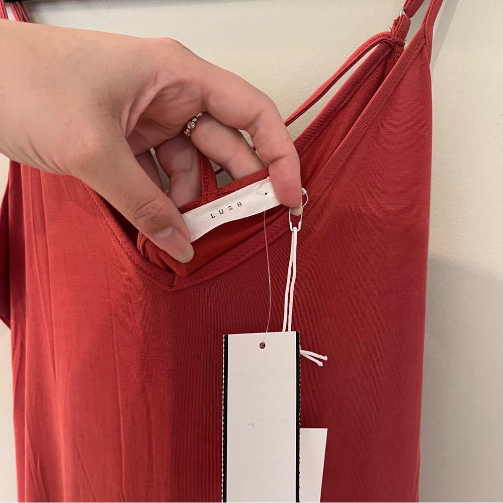 Lush Red Maxi Dress NWT - Picture 5 of 8
